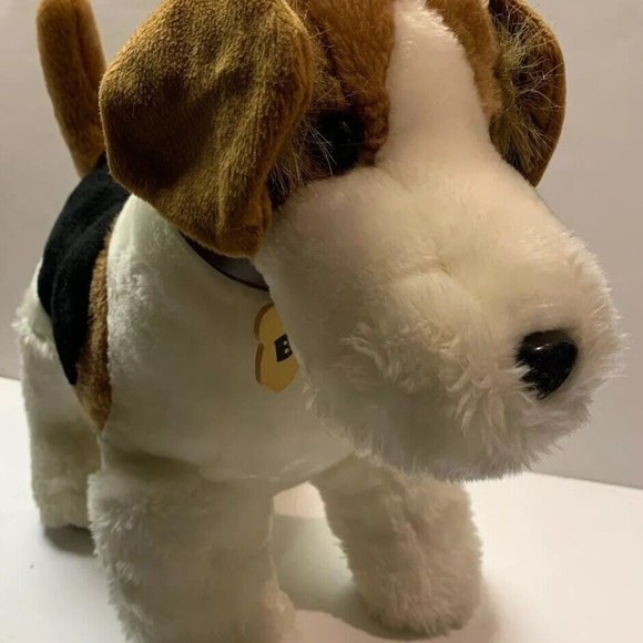 Toy Network “Buddy” Fox Terrier Dog Plush Large 15” x 20” White Brown Black 2002 - Picture 9 of 10
